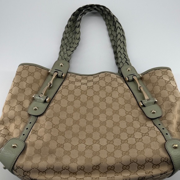 Gucci Beige and Olive Women's Tote Bag - Picture 10 of 10